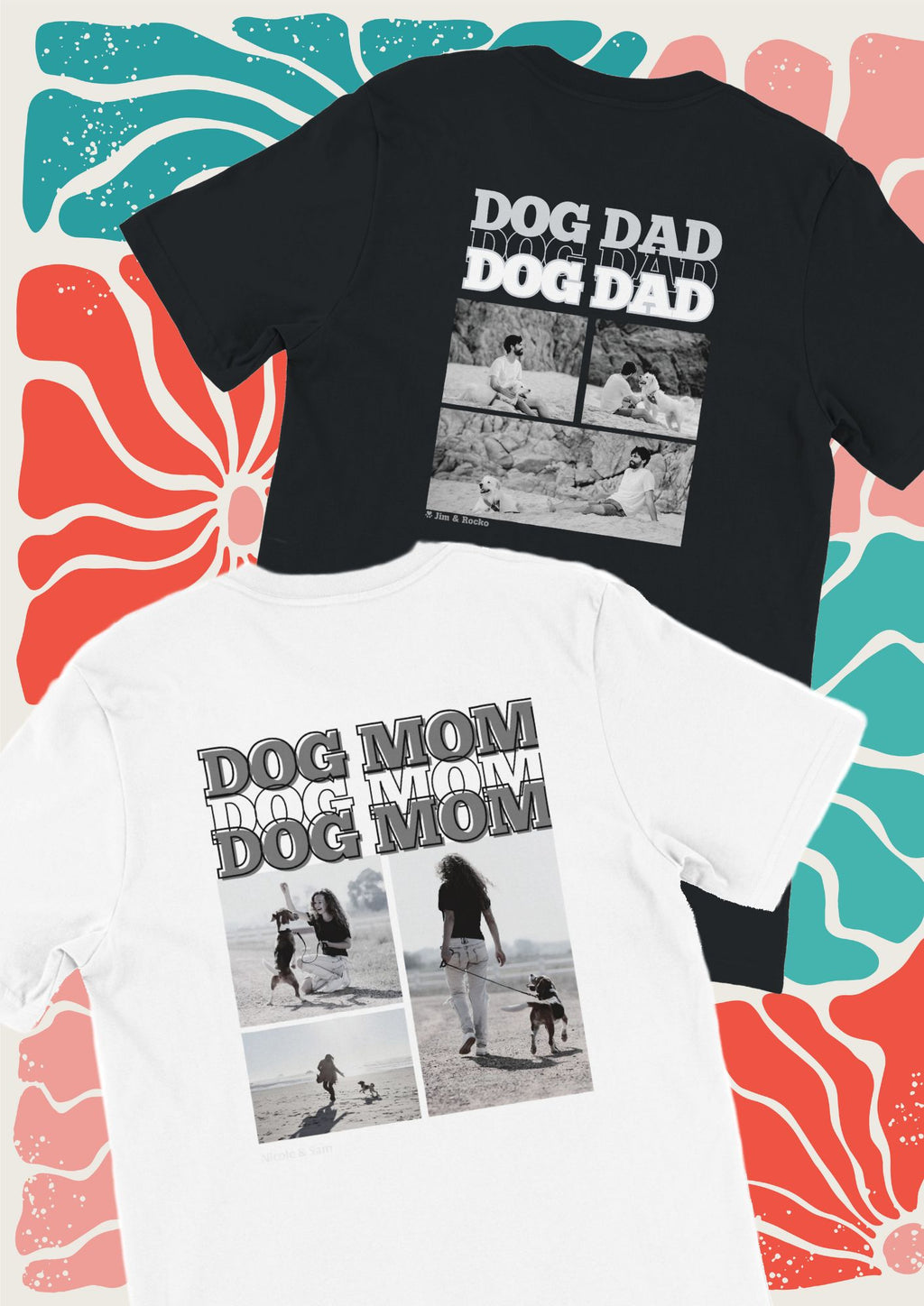 Animoro T-Shirt "DOG MOM" und "DOG DAD"