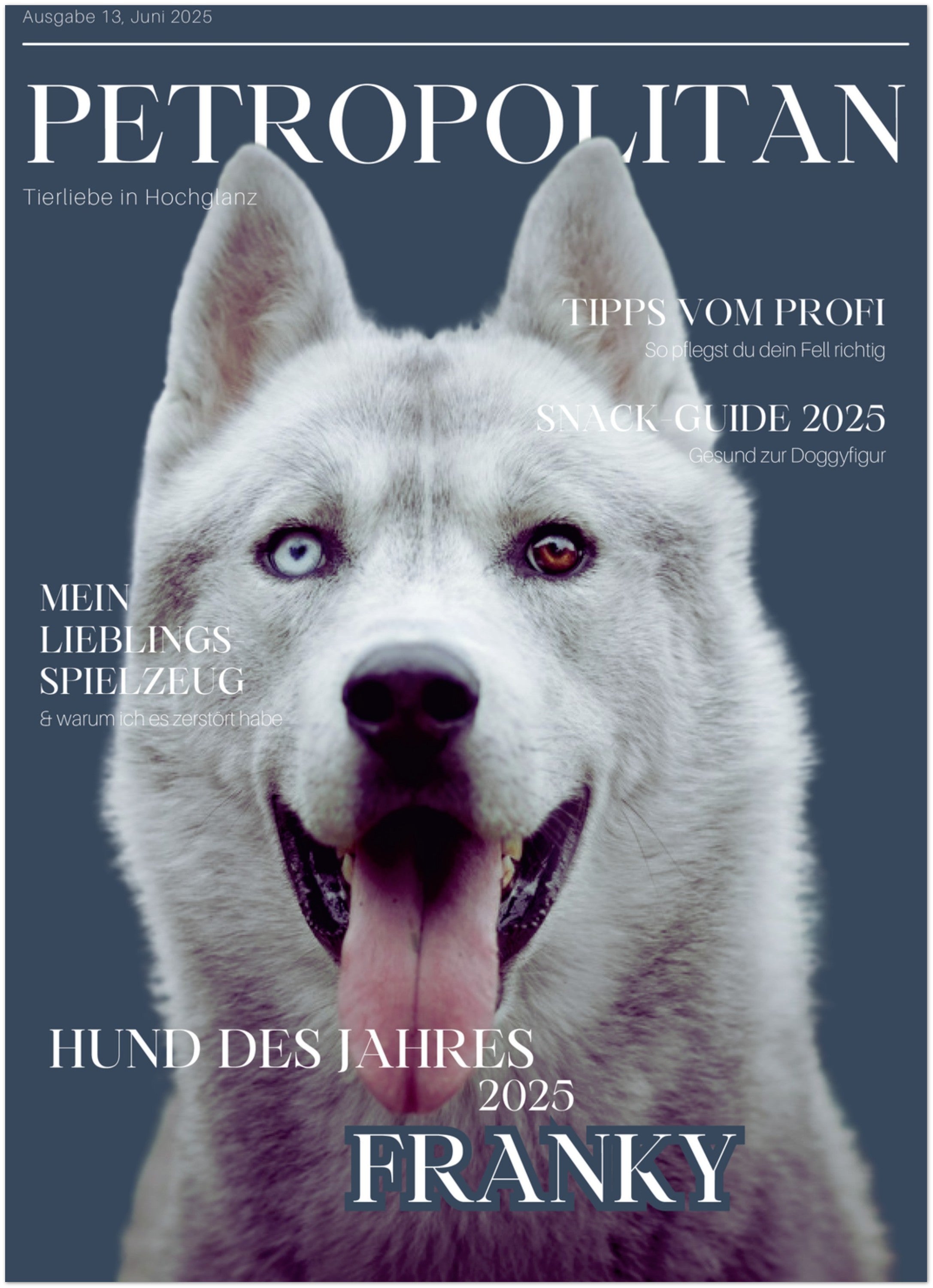 Petropolitan – Dein Haustier auf dem Cover eines Magazins