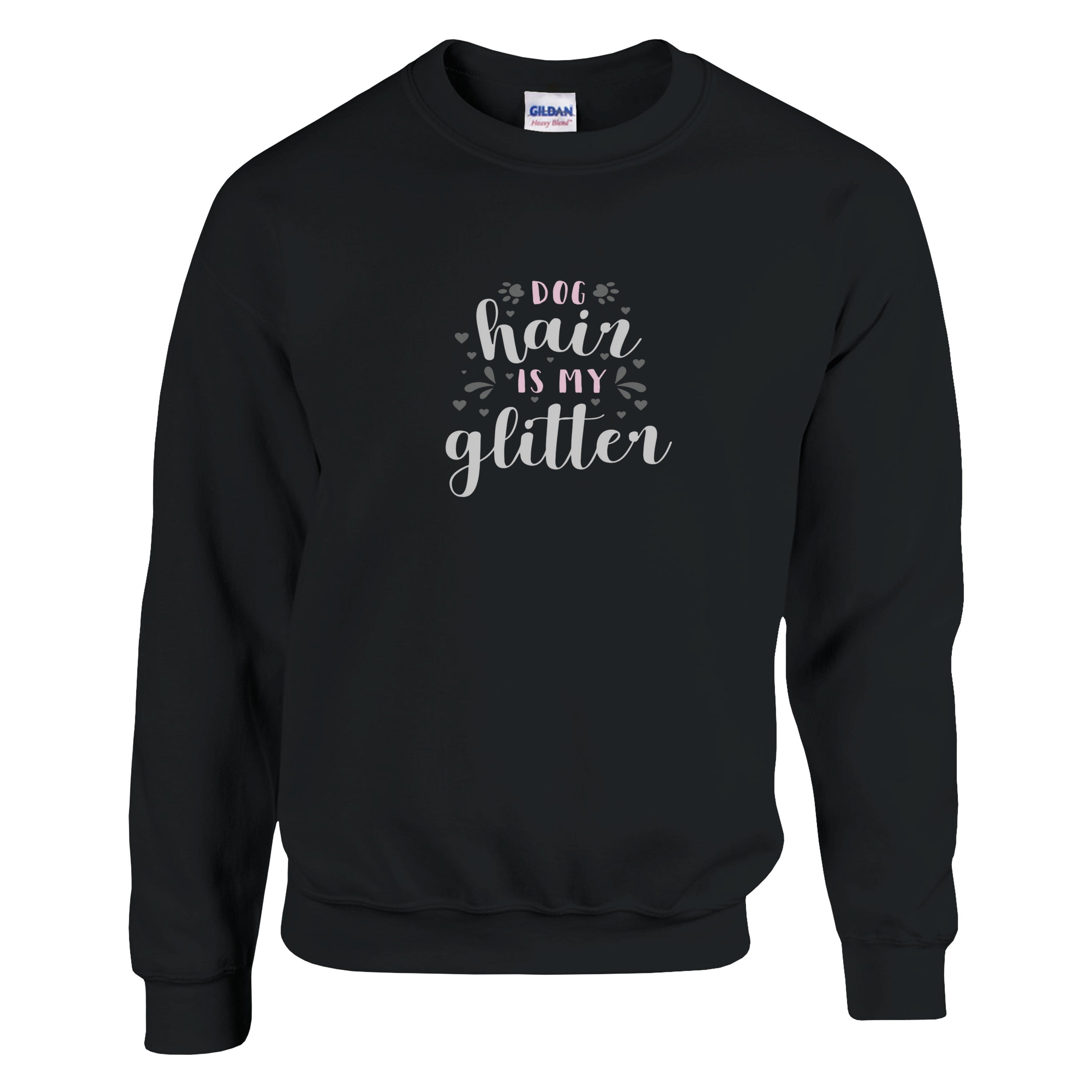 Sweatshirt „Dog Hair is my Glitter“ – Für alle, die Hundehaare mit Stolz tragen.