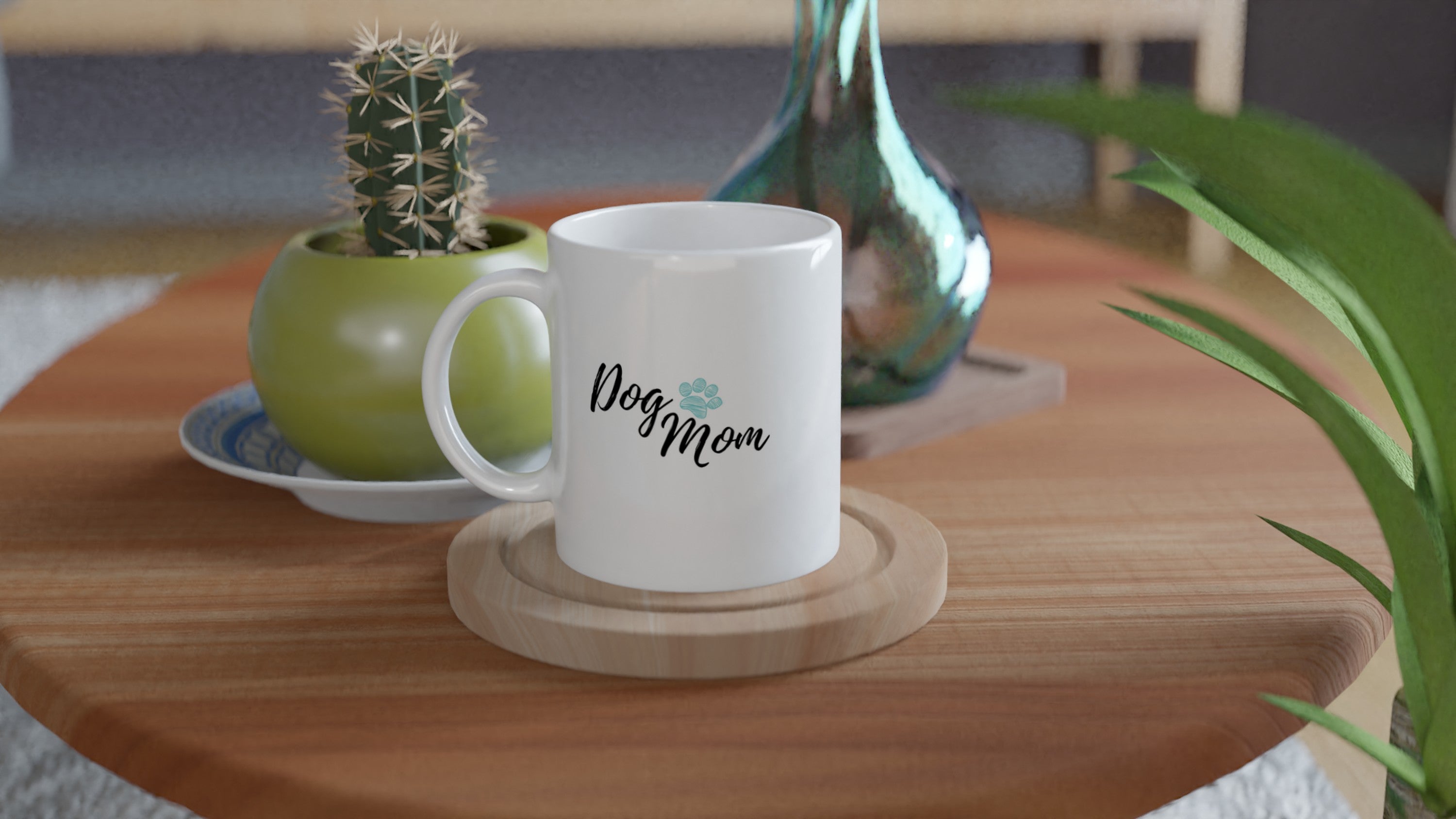 Personalisierte „Dog Mom“ Tasse