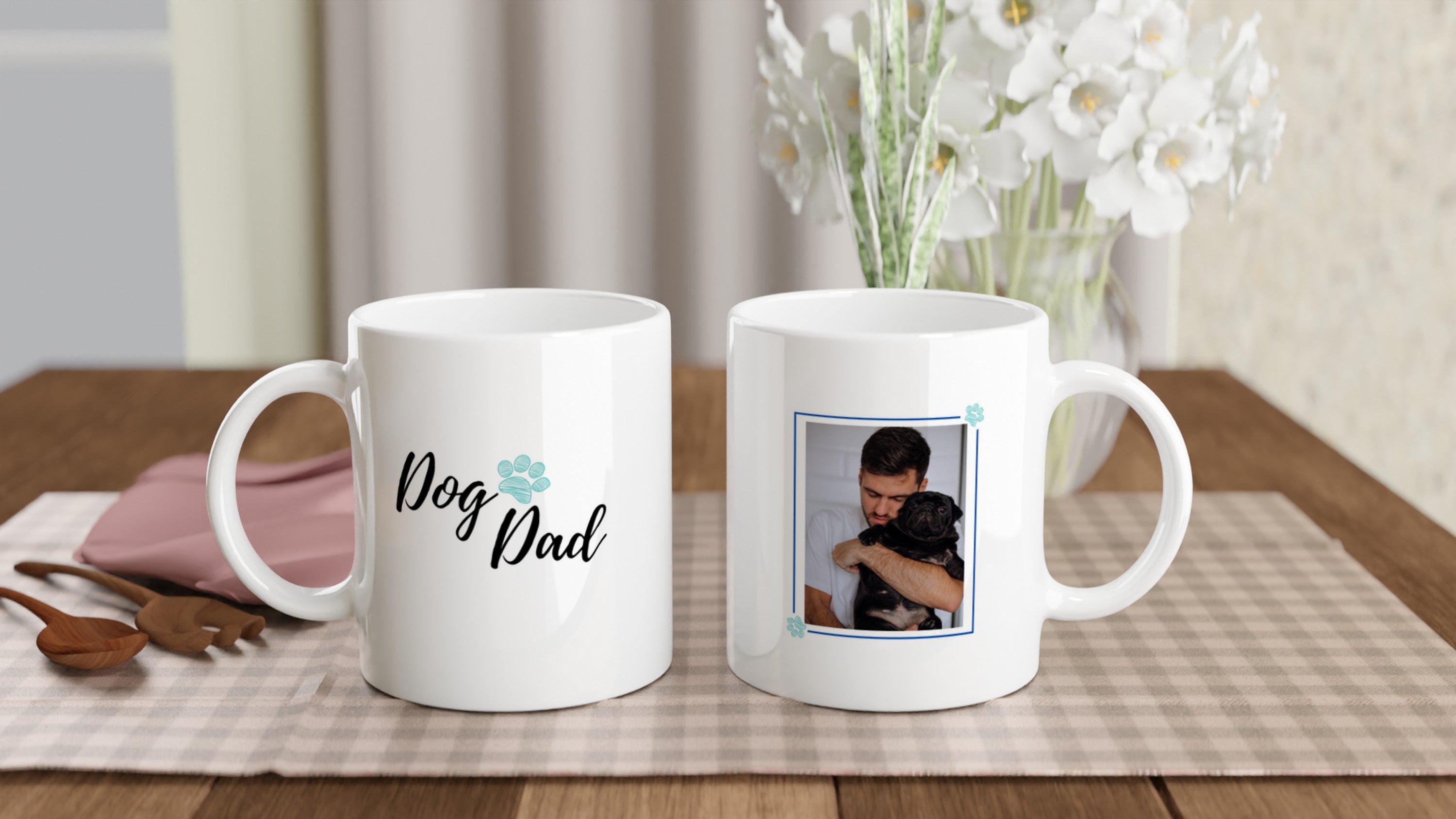Personalisierte „Dog Dad“ Tasse